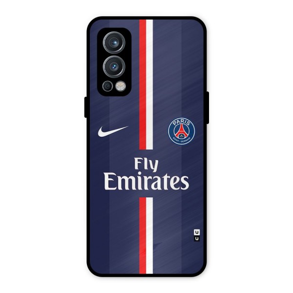 Saint Paris Jersey Metal Back Case for OnePlus Nord 2 5G
