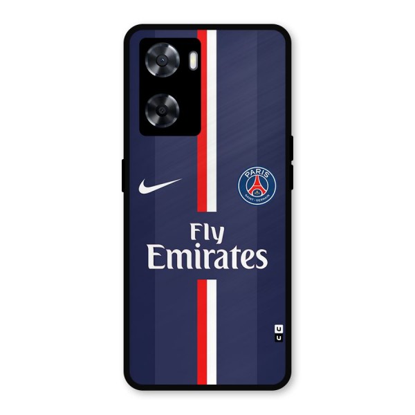 Saint Paris Jersey Metal Back Case for Oppo A57 2022