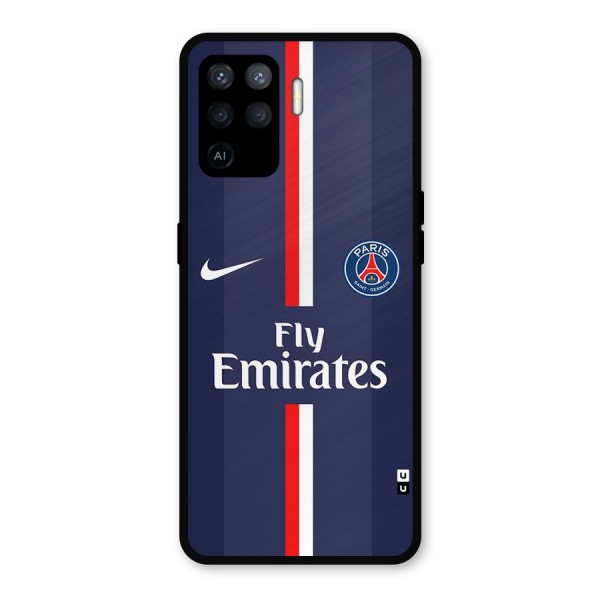 Saint Paris Jersey Metal Back Case for Oppo F19 Pro