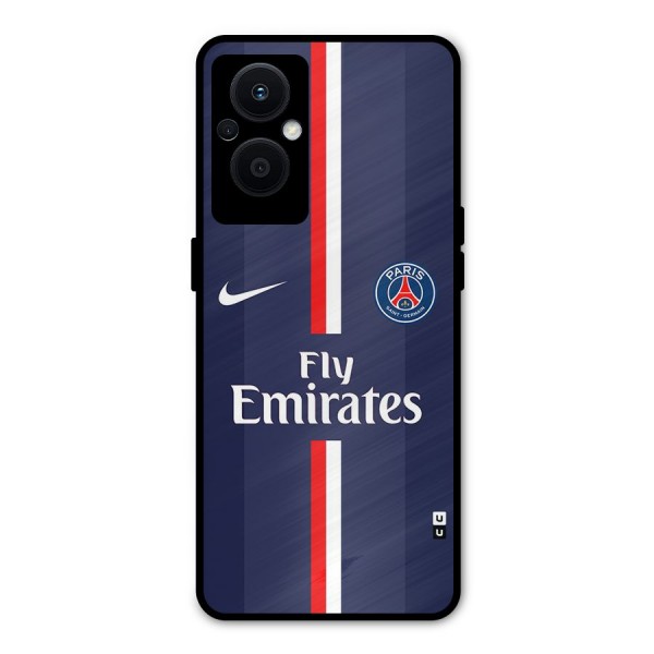 Saint Paris Jersey Metal Back Case for Oppo F21s Pro 5G
