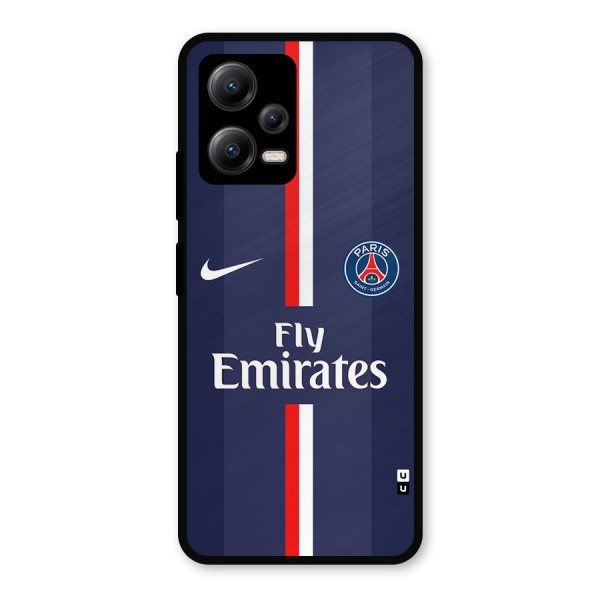 Saint Paris Jersey Metal Back Case for Poco X5