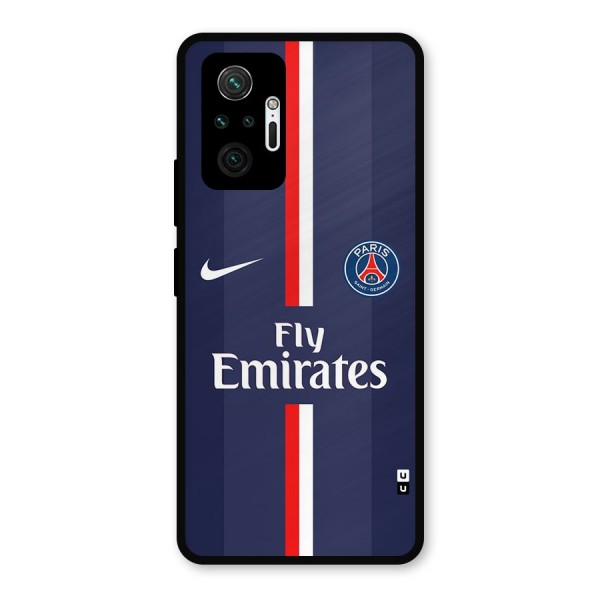 Saint Paris Jersey Metal Back Case for Redmi Note 10 Pro