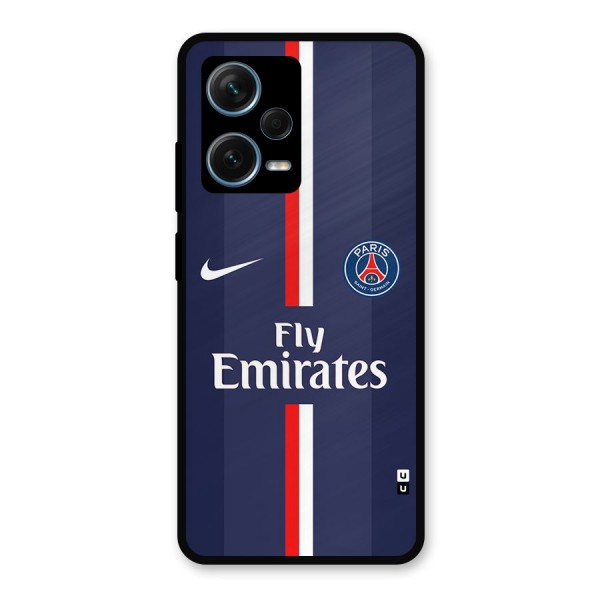 Saint Paris Jersey Metal Back Case for Redmi Note 12 Pro Plus 5G