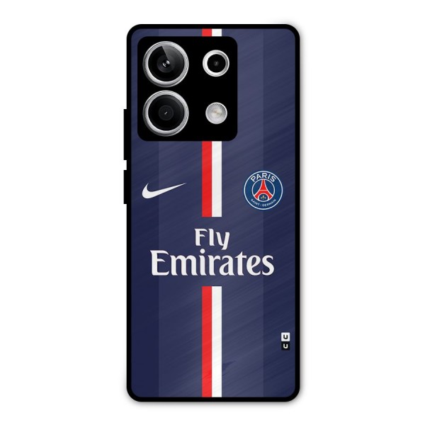 Saint Paris Jersey Metal Back Case for Redmi Note 13 5G