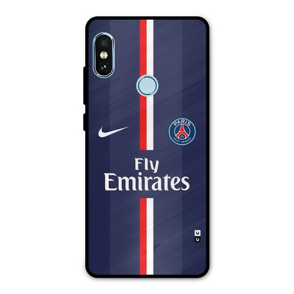 Saint Paris Jersey Metal Back Case for Redmi Note 5 Pro