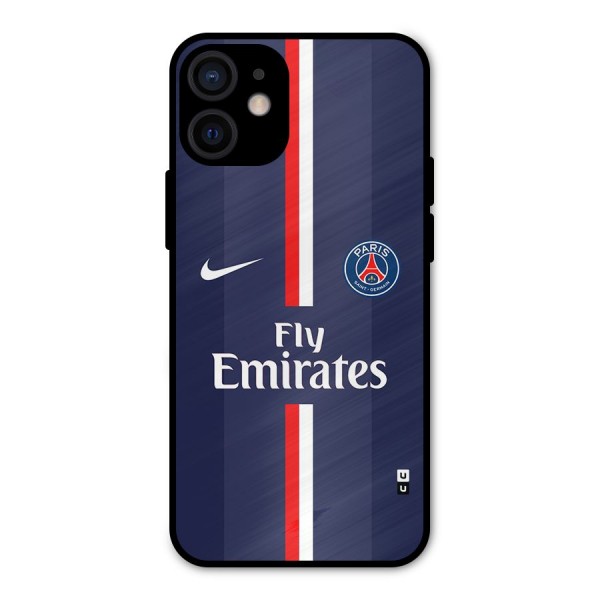 Saint Paris Jersey Metal Back Case for iPhone 12 Mini