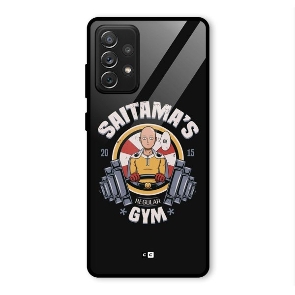 Saitama Gym Glass Back Case for Galaxy A72