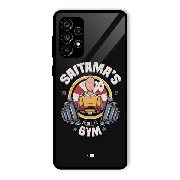Saitama Gym Glass Back Case for Galaxy A73 5G