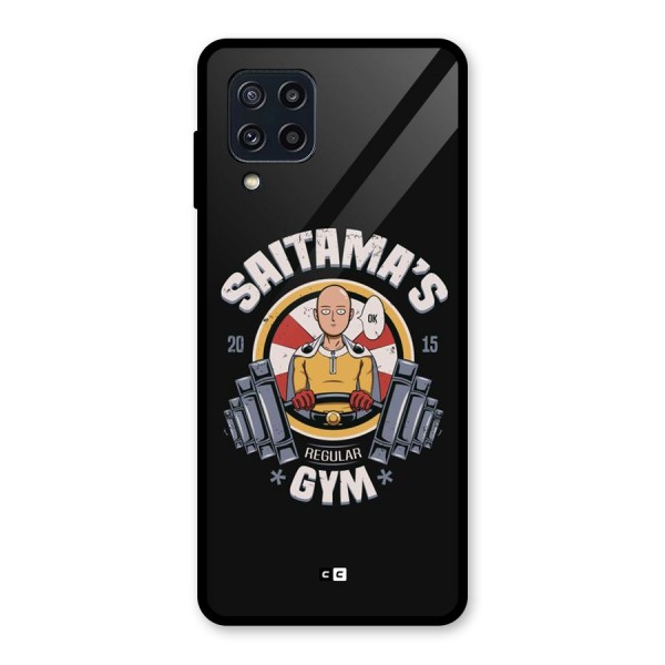 Saitama Gym Glass Back Case for Galaxy M32