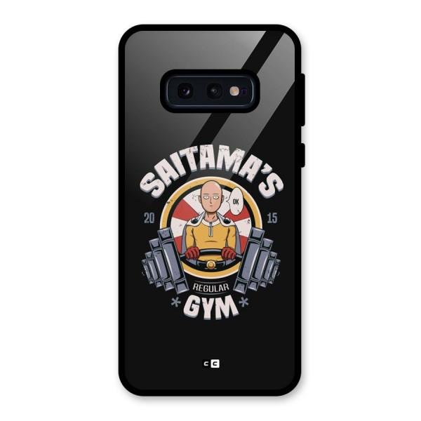 Saitama Gym Glass Back Case for Galaxy S10e