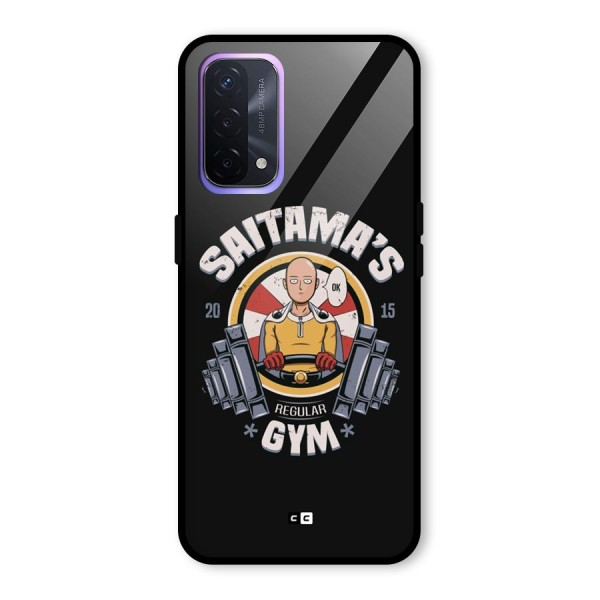 Saitama Gym Glass Back Case for Oppo A74 5G