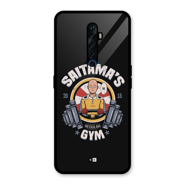 Saitama Gym Glass Back Case for Oppo Reno2 F