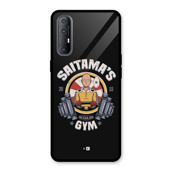 Saitama Gym Glass Back Case for Oppo Reno3 Pro