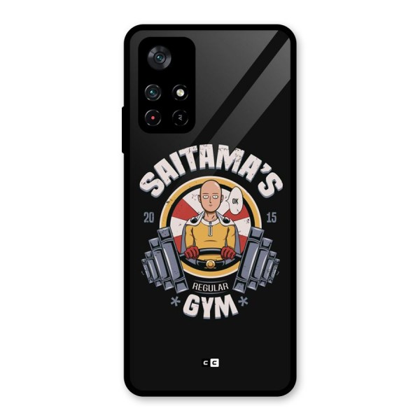 Saitama Gym Glass Back Case for Poco M4 Pro 5G