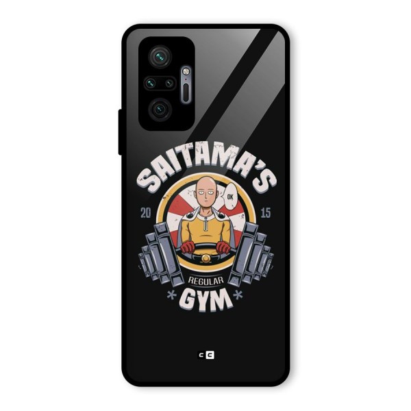 Saitama Gym Glass Back Case for Redmi Note 10 Pro Max