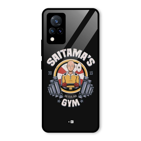 Saitama Gym Glass Back Case for Vivo V21 5G