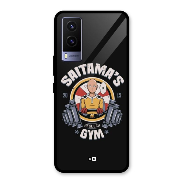 Saitama Gym Glass Back Case for Vivo V21e 5G