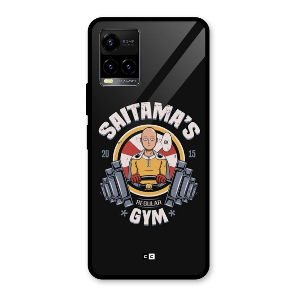 Saitama Gym Glass Back Case for Vivo Y33s