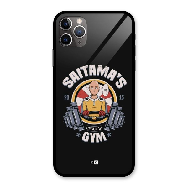 Saitama Gym Glass Back Case for iPhone 11 Pro Max