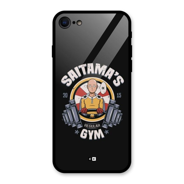 Saitama Gym Glass Back Case for iPhone SE 2020