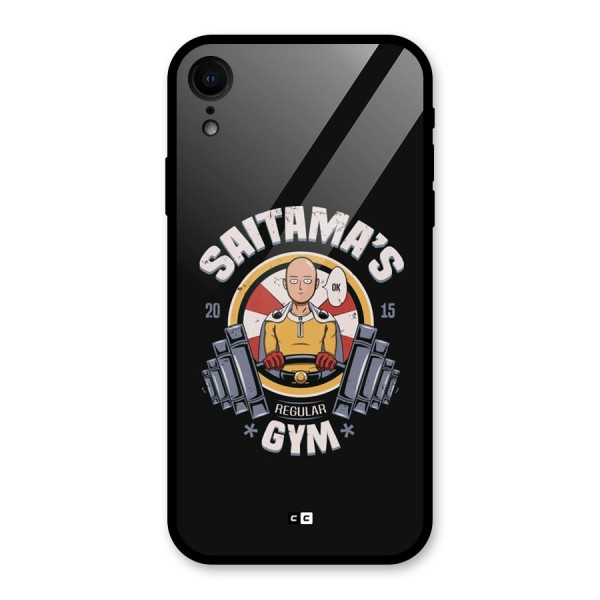 Saitama Gym Glass Back Case for iPhone XR