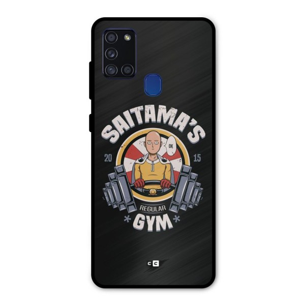 Saitama Gym Metal Back Case for Galaxy A21s