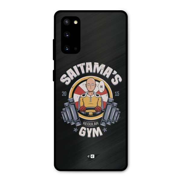 Saitama Gym Metal Back Case for Galaxy S20