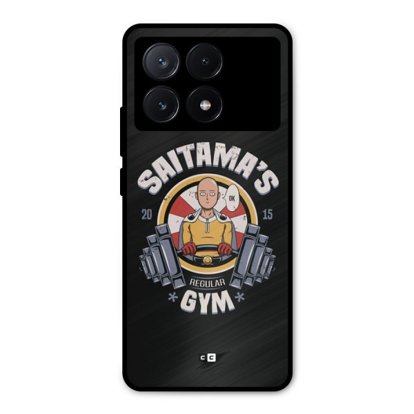 Saitama Gym Metal Back Case for Poco X6 Pro