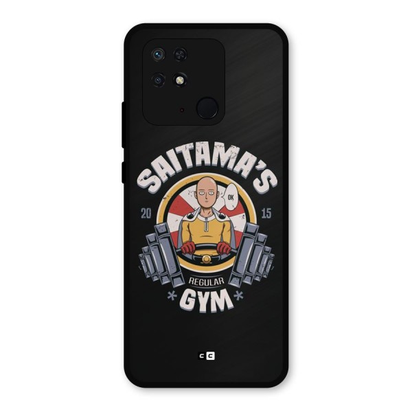 Saitama Gym Metal Back Case for Redmi 10 Power