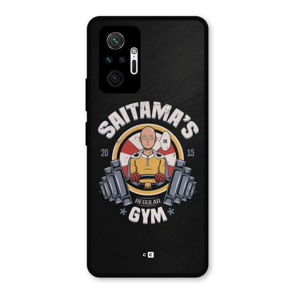 Saitama Gym Metal Back Case for Redmi Note 10 Pro