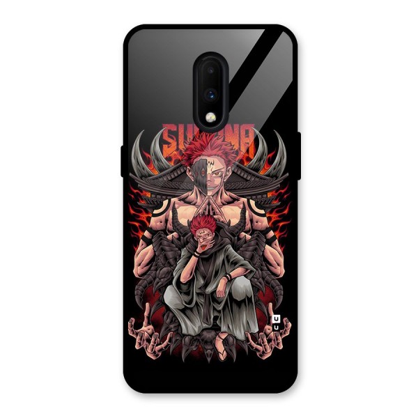 Sakuna King Glass Back Case for OnePlus 7
