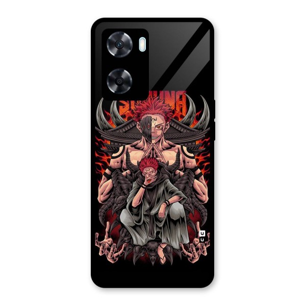 Sakuna King Glass Back Case for Oppo A77