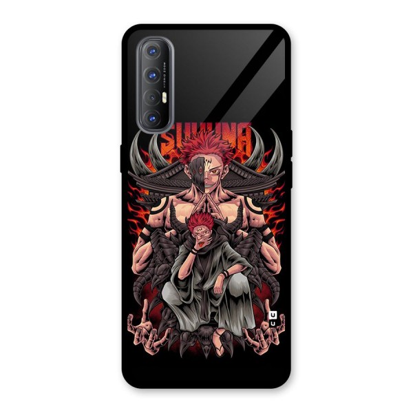 Sakuna King Glass Back Case for Oppo Reno3 Pro
