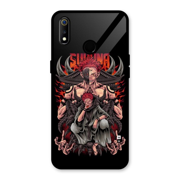Sakuna King Glass Back Case for Realme 3