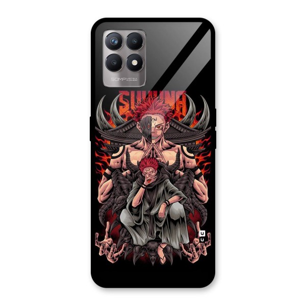 Sakuna King Glass Back Case for Realme Narzo 50