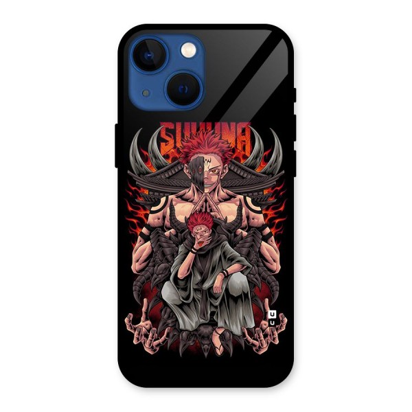 Sakuna King Glass Back Case for iPhone 13 Mini