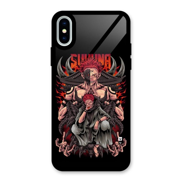 Sakuna King Glass Back Case for iPhone X