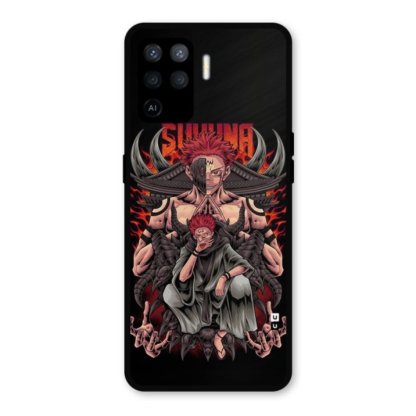 Sakuna King Metal Back Case for Oppo F19 Pro