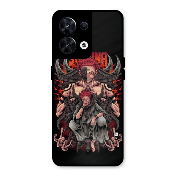 Sakuna King Metal Back Case for Oppo Reno8 5G