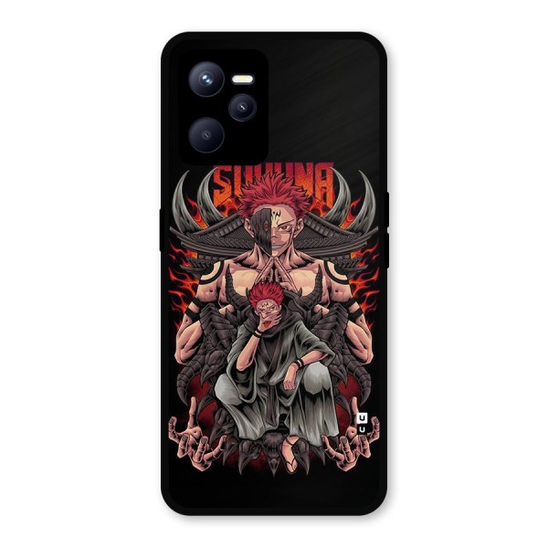 Sakuna King Metal Back Case for Realme C35