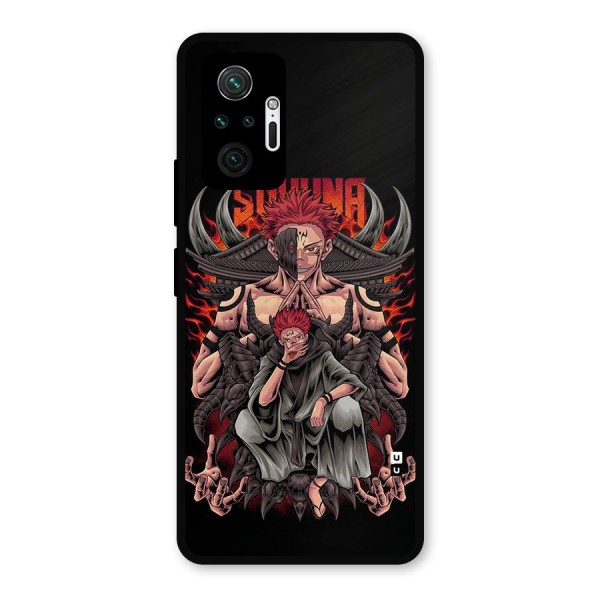Sakuna King Metal Back Case for Redmi Note 10 Pro Max