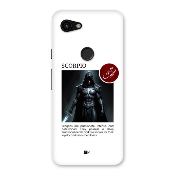 Sane Scorpio Back Case for Google Pixel 3a