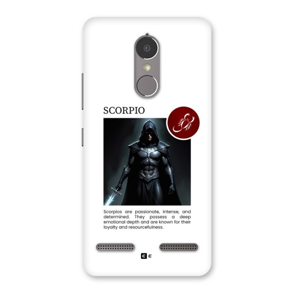 Sane Scorpio Back Case for Lenovo K6 Power