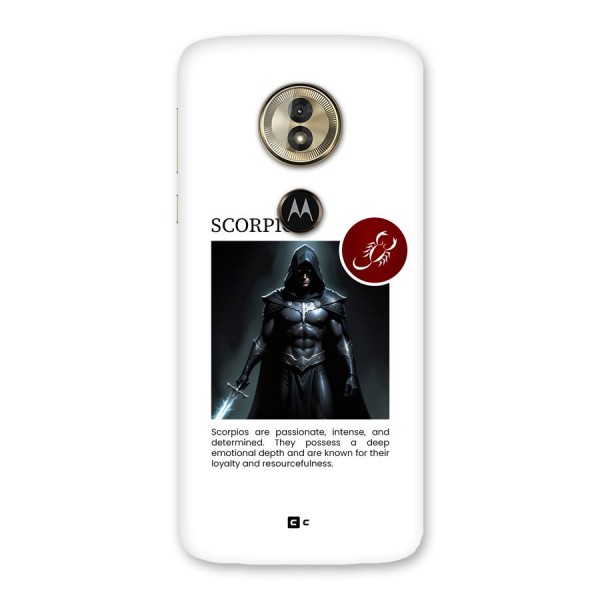 Sane Scorpio Back Case for Moto G6 Play