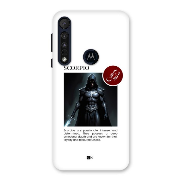Sane Scorpio Back Case for Motorola One Macro