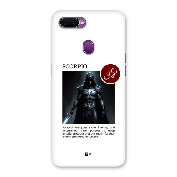 Sane Scorpio Back Case for Oppo F9