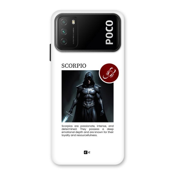 Sane Scorpio Back Case for Poco M3