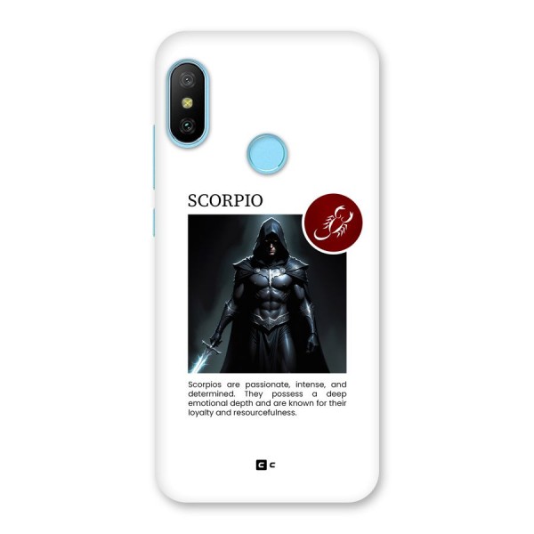 Sane Scorpio Back Case for Redmi 6 Pro