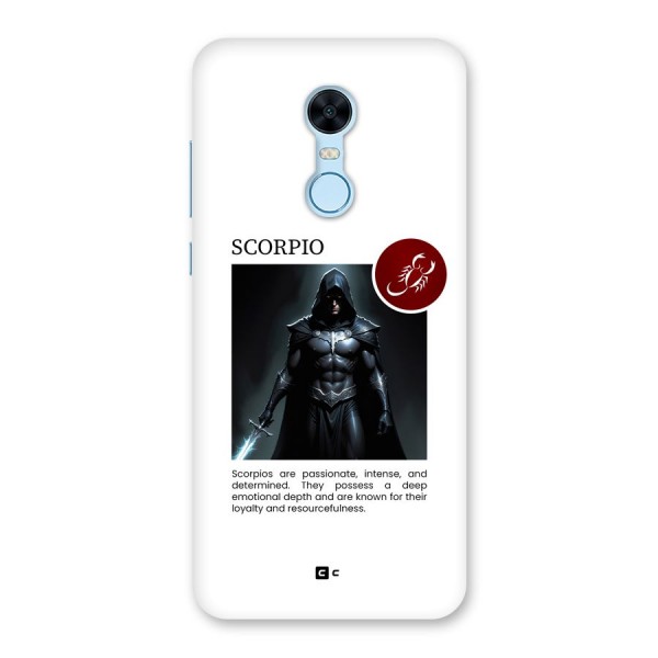 Sane Scorpio Back Case for Redmi Note 5