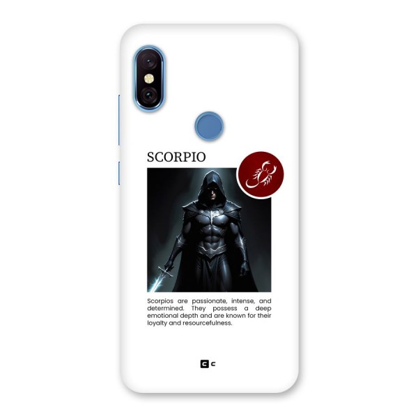 Sane Scorpio Back Case for Redmi Note 6 Pro